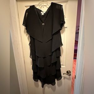 Knee length black dress size 20